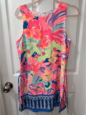 Lilly Pulitzer Playa Hermosa Donna Shift Romper Size 10